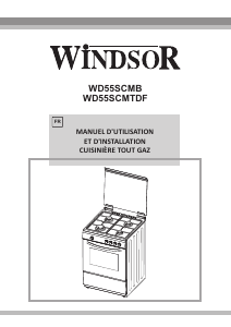 Mode d’emploi Windsor WD55SCMB Cuisinière