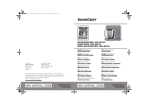Manual SilverCrest IAN 429556 Mixer cu vas