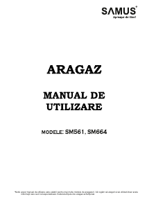 Manual Samus SM561ABS Aragaz