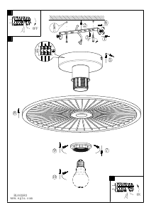 Bruksanvisning Eglo 43883 Lampa