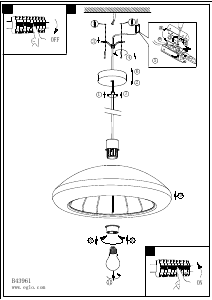 Bruksanvisning Eglo 43961 Lampa