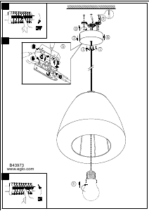 Bruksanvisning Eglo 43973 Lampa