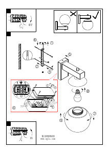 Bruksanvisning Eglo 900669 Lampa