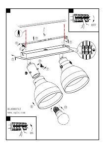 Bruksanvisning Eglo 900712 Lampa