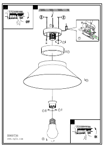 Bruksanvisning Eglo 900736 Lampa