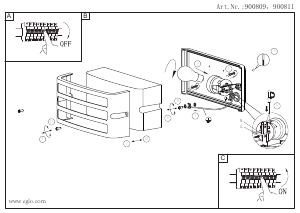 Руководство Eglo 900809 Светильник
