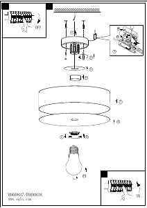 Bruksanvisning Eglo 900837 Lampa