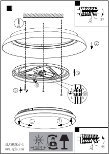 Bruksanvisning Eglo 900857 Lampa