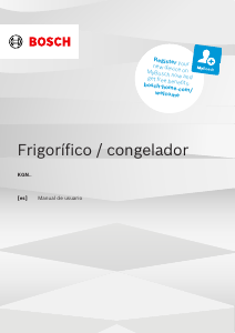 Manual de uso Bosch KGN392LAF Frigorífico combinado