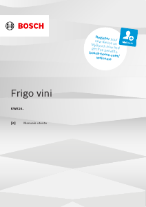 Manuale Bosch KWK16ABGB Cantinetta vino