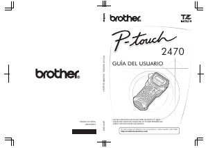 Manual de uso Brother PT-2470 Rotuladora