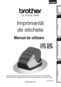 Manual Brother QL-570 Imprimantă de etichete