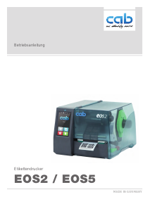 Bedienungsanleitung CAB EOS2 Etikettendrucker