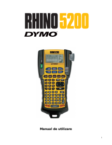 Manual Dymo RHINO 5200 Imprimantă de etichete