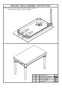 Bruksanvisning Talgø Smogen (120x80) Spisebord
