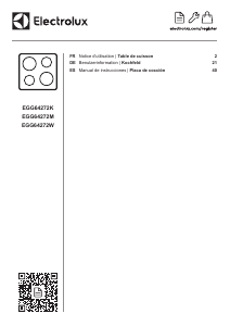 Manual de uso Electrolux EGG64272K Placa