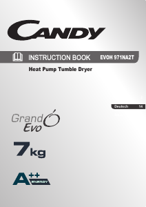 Bedienungsanleitung Candy EVOH 971 NA2T Trockner