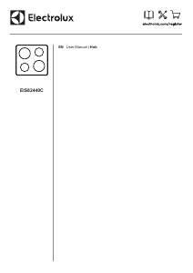 Manual Electrolux EIS82449C Hob