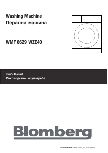 Handleiding Blomberg WMF 8629 WZE40 Wasmachine