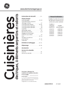 Mode d’emploi GE JCBP240DMWW Cuisinière