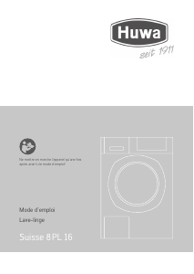 Mode d’emploi Huwa Suisse 8PL 16 Lave-linge
