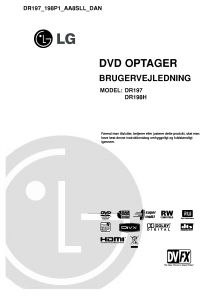 Brugsanvisning LG DR198H DVD afspiller