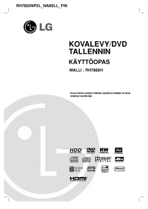 Käyttöohje LG RH7800H DVD-soitin