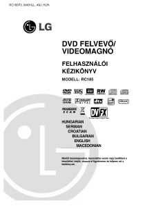 Használati útmutató LG RC185 DVD-Video kombináció