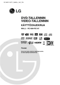 Käyttöohje LG RC197 DVD-videosoitin