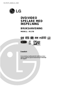 Bruksanvisning LG RC278 DVD-Video Kombination