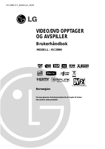 Bruksanvisning LG RC299H DVD-Video kombinasjon