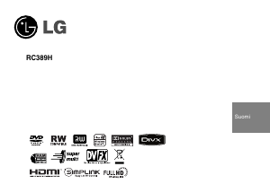 Käyttöohje LG RC389H DVD-videosoitin