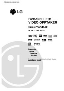 Bruksanvisning LG RC68223P1 DVD-Video kombinasjon