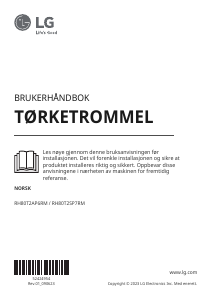 Bruksanvisning LG RH80T2SP7RM Tørketrommel