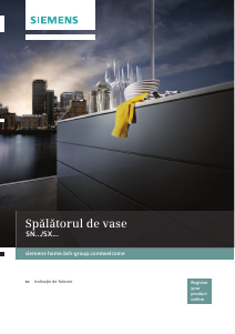 Manual Siemens SN615X00AE Maşină de spălat vase