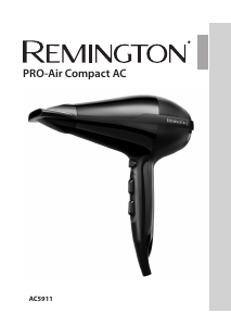 Manual Remington AC5911 Pro-Air Secador de cabelo