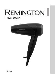 Kullanım kılavuzu Remington D1500 On the Go Compact Saç kurutma makinesi