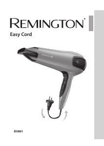 Manual Remington D5801 Easy Cord Secador de cabelo