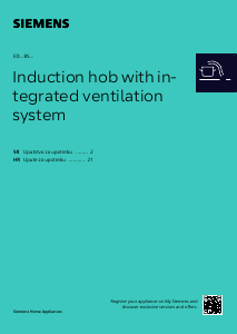 Priručnik Siemens ED601BS16E Ploča za kuhanje