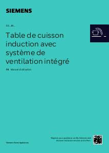 Mode d’emploi Siemens ED807BS16E Table de cuisson