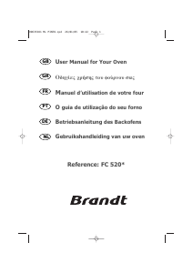Manual Brandt FC520XS1 Oven