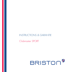 Mode d’emploi Briston 17342.SA.TS.10.NBG Clubmaster Sport Montre