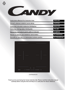 Manual Candy CDTP644SC/E1 Hob