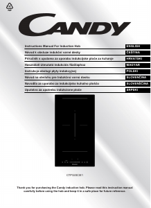 Manual Candy CTP32SC/E1 Hob