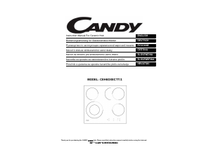 Manual Candy CEH6DXECTT/1 Hob