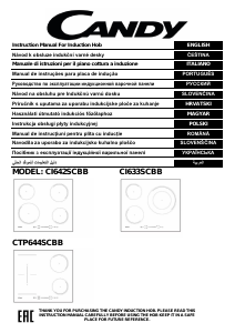 Manuale Candy CI642SCBB Piano cottura