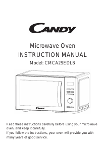 Manual de uso Candy CMCA29EDLB Microondas