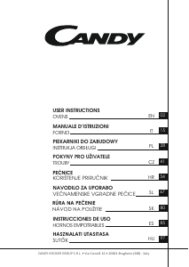 Manual de uso Candy FCTS886XL WIFI Horno