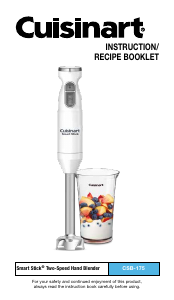 Manual de uso Cuisinart CSB-175SVP1 Batidora de mano
