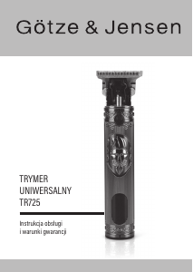 Instrukcja Götze & Jensen TR725 Strzyżarka do włosów